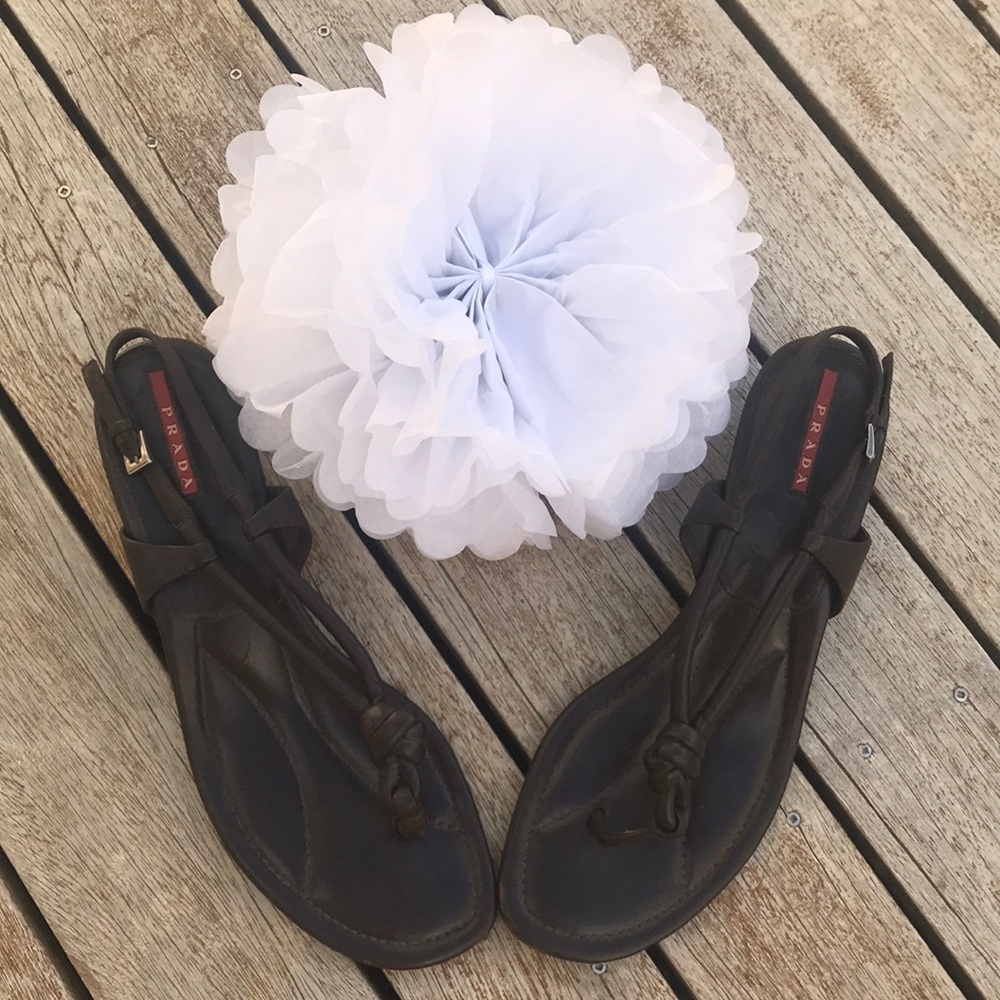 Brown Prada sandals - Picture 1 of 5